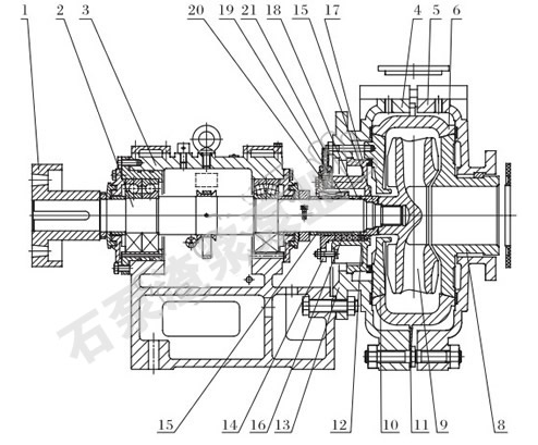 压滤机泵结构图